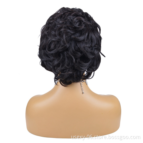 Short Natural Wig Wholesale Raw Indian Hair Perruques Naturelles Courtes Pixie Wigs Human Hair Lace Front
